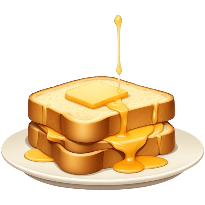 Dutch kaas tosti with gouda cheese and golden brown bread emoji