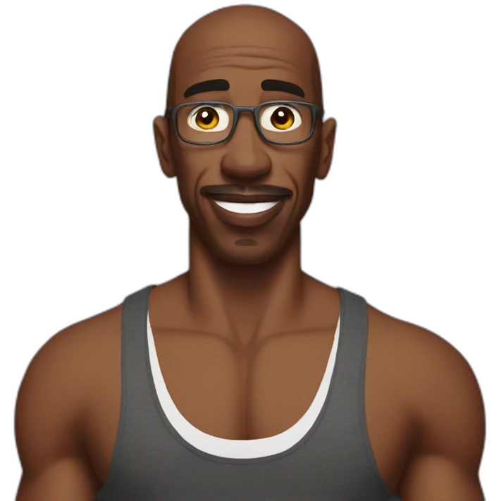 JB Smoove with a tank top emoji