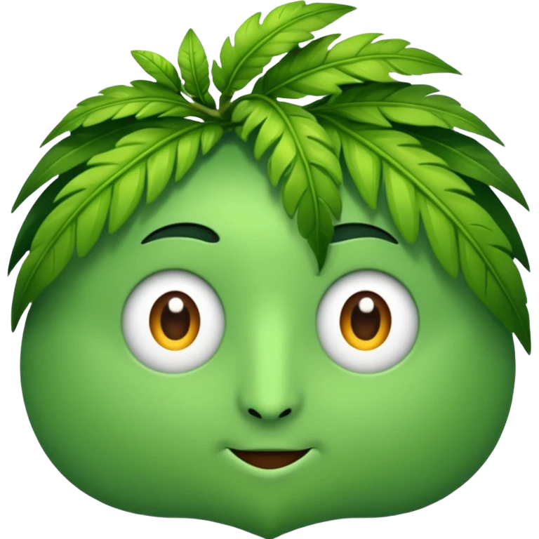 grüne feder ohne gesicht emoji