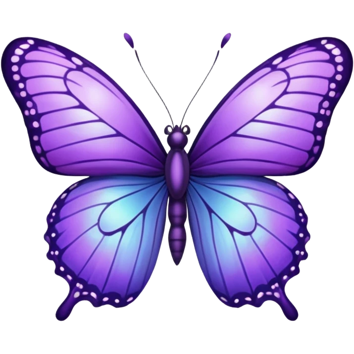 Borboleta lilás  emoji