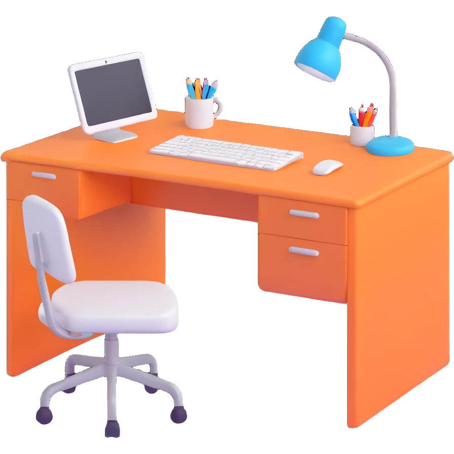 A desk emoji