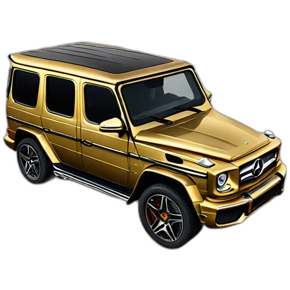 gold mercedes g63 emoji