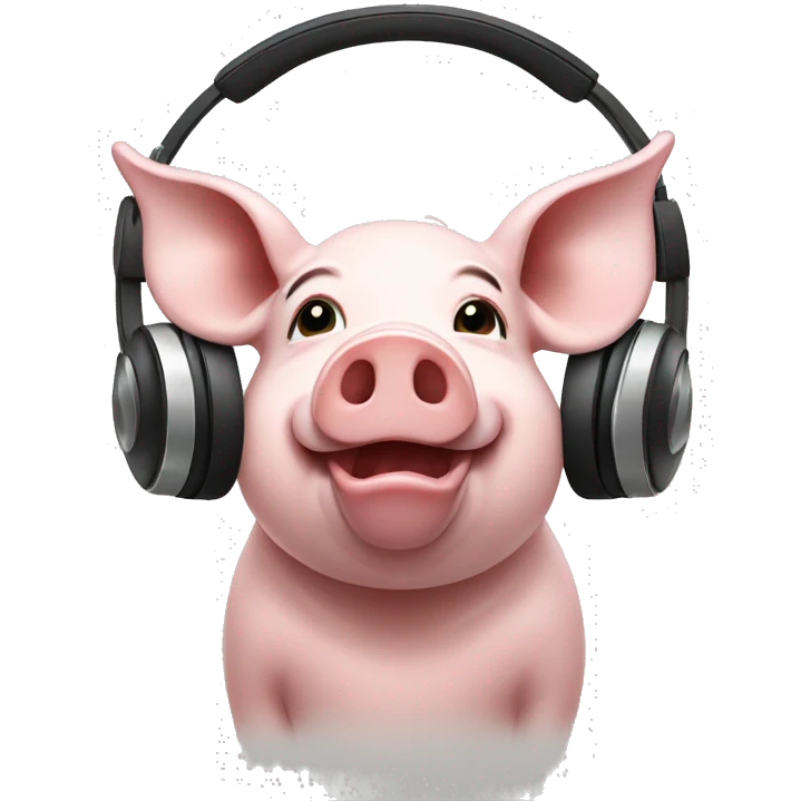 pig djing emoji