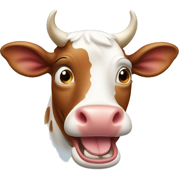 Laughing cow emoji