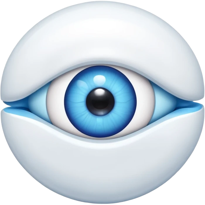 Pill with an eyeball inside  emoji