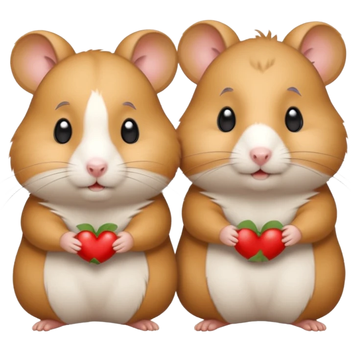 Hamster mommy and daddy emoji