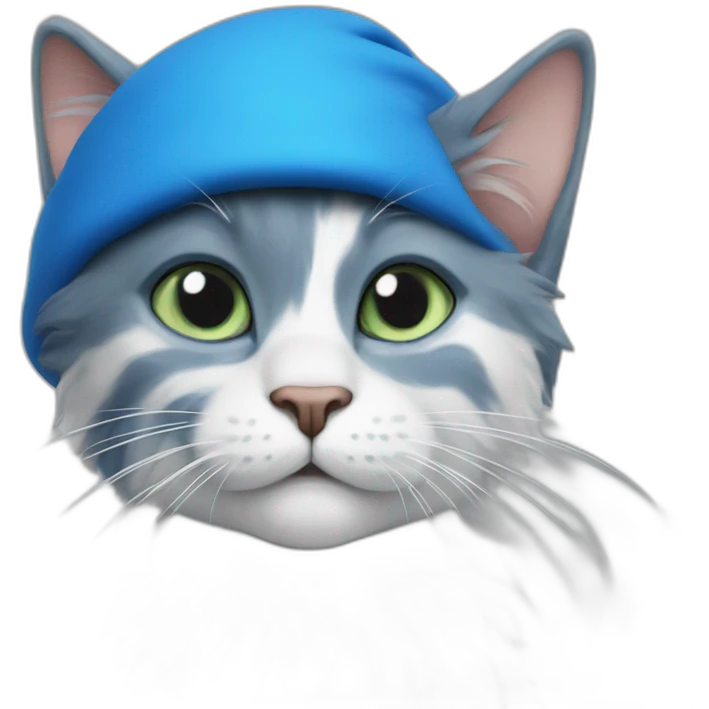 Smurf-cat emoji