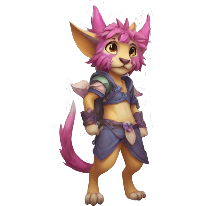 Anthro cool cute kawaii LiLaiRa-Vernid-Fakémon Full Body emoji