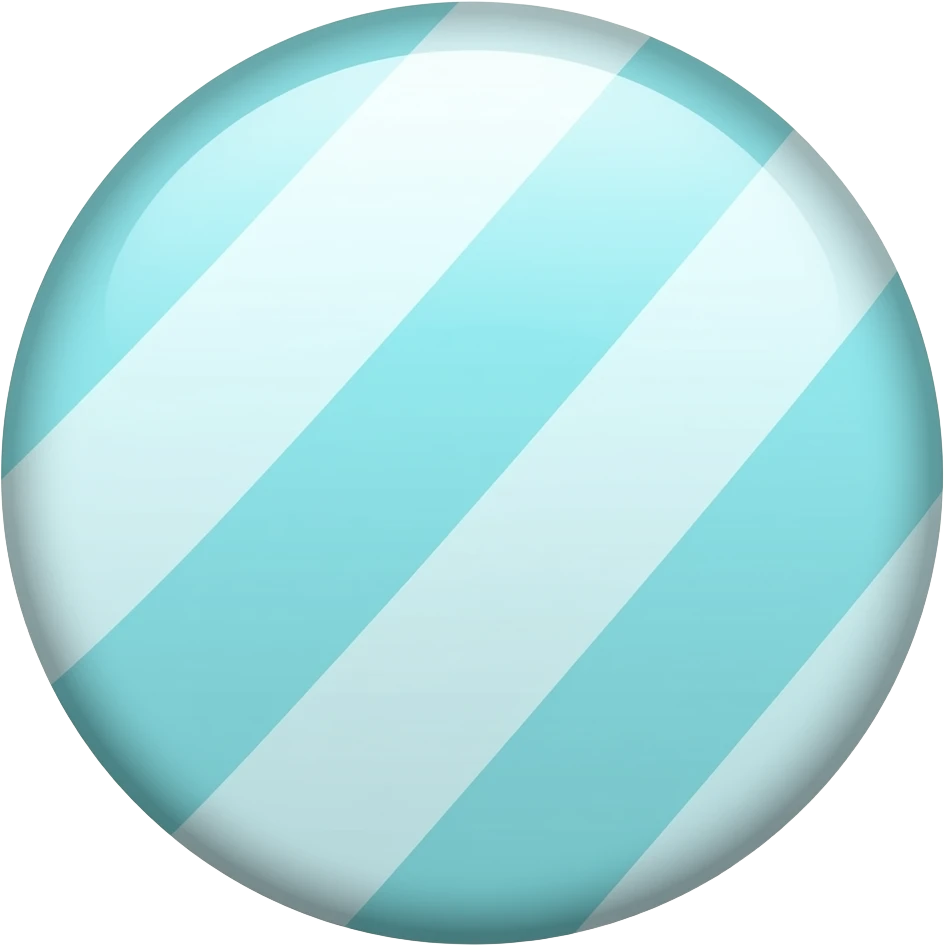 TURQUOUSEAND WHITE  HORIZONATAL STRIPES emoji