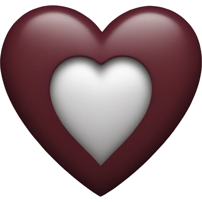 maroon heart emoji