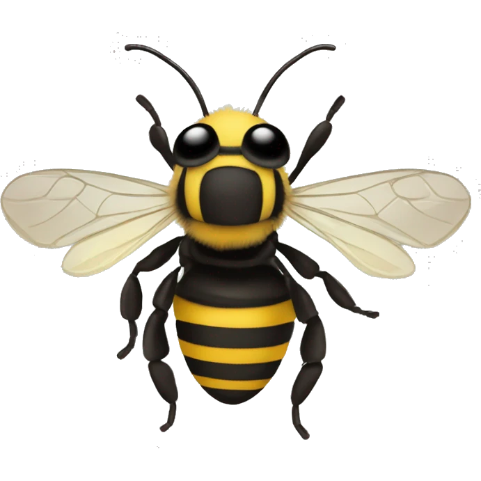 Create a Christmas bee  emoji