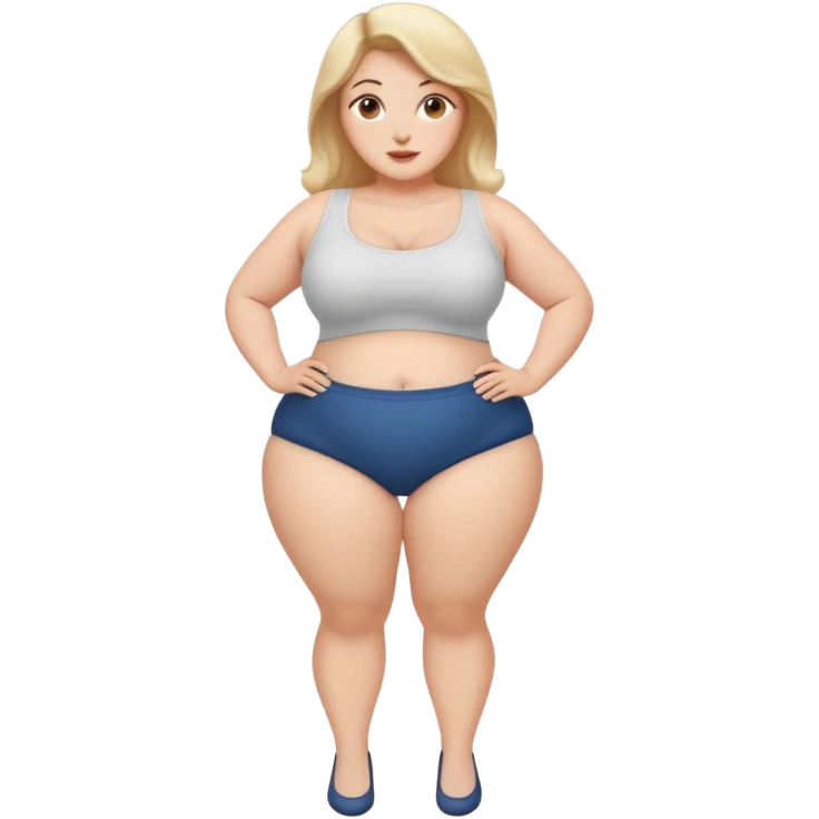 Slim thick white girl fat ass thick thighs emoji