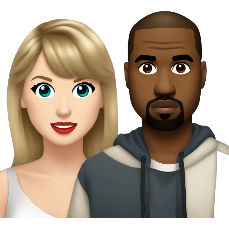 Taylor swift and kanye west emoji