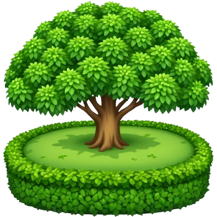 shrubs in a large, spacious garden emoji