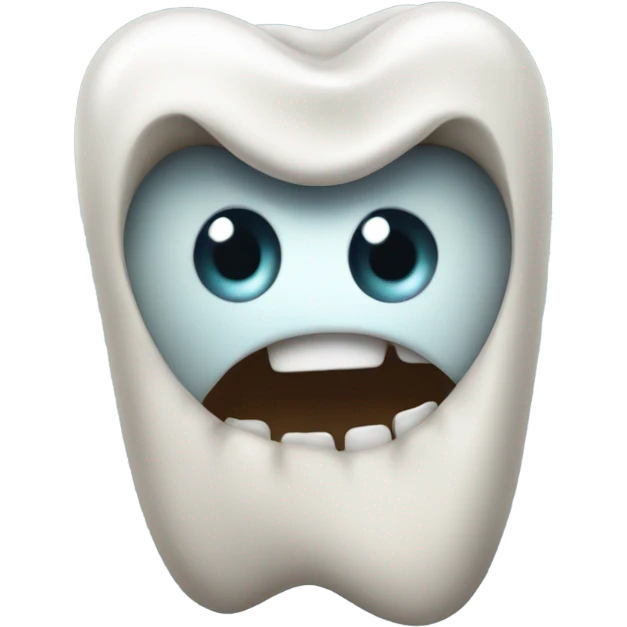 Dumb big eye tooth emoji emoji