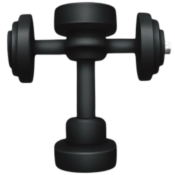 black dumbell emoji