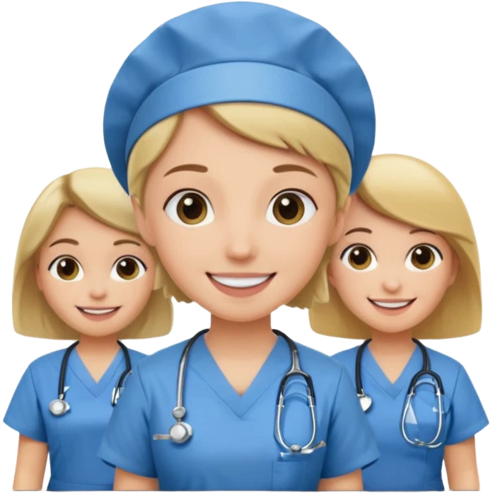 classroom with nurses emoji