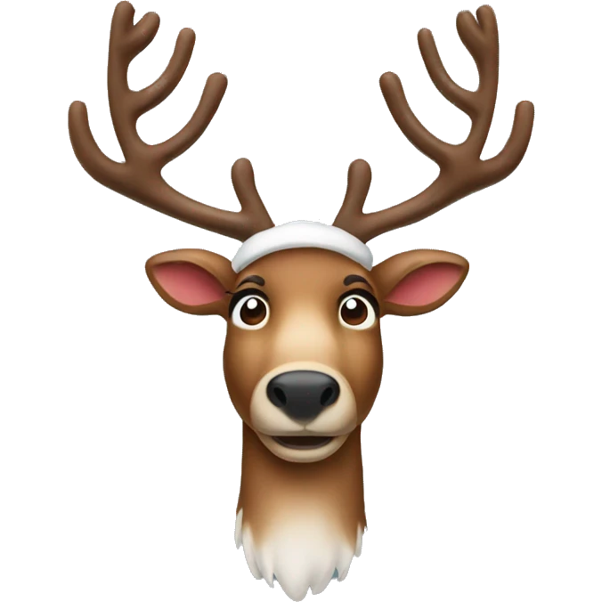 Christmas reindeer emoji