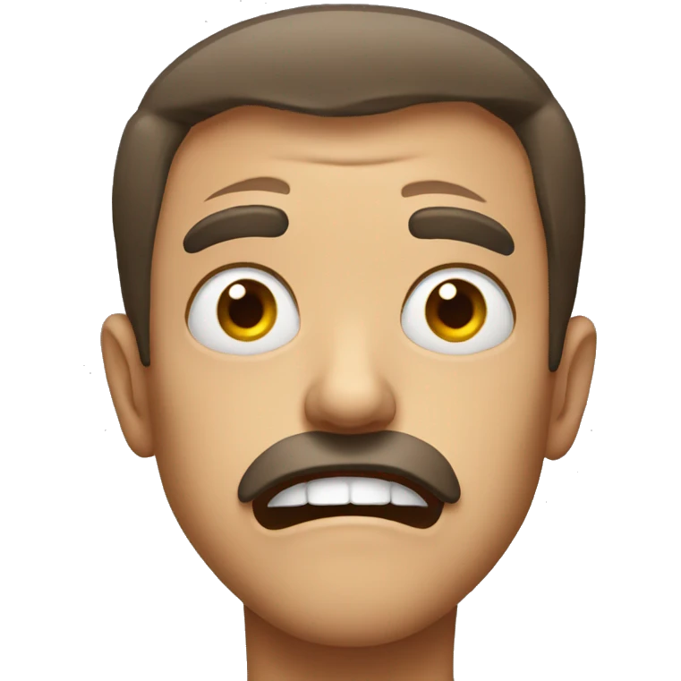Mad face emoji