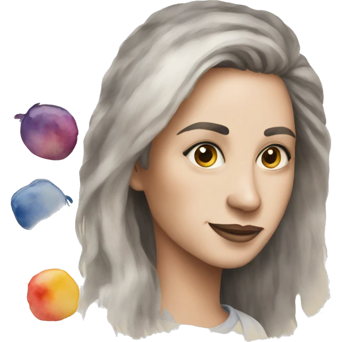Watercolor painting  emoji