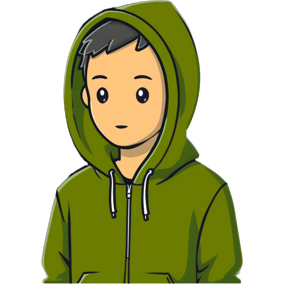 olive green hoodie emoji