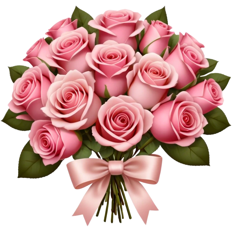 A bouquet of Satin Pink and Rustic Red roses tied with a delicate Shell Pink bow. The soft and rich hues blend elegantly, creating a romantic and timeless look. emoji