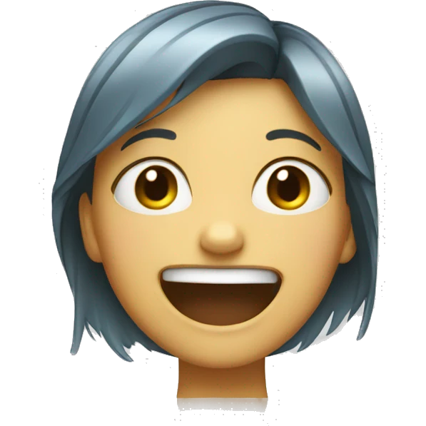 girl laughing crying emoji