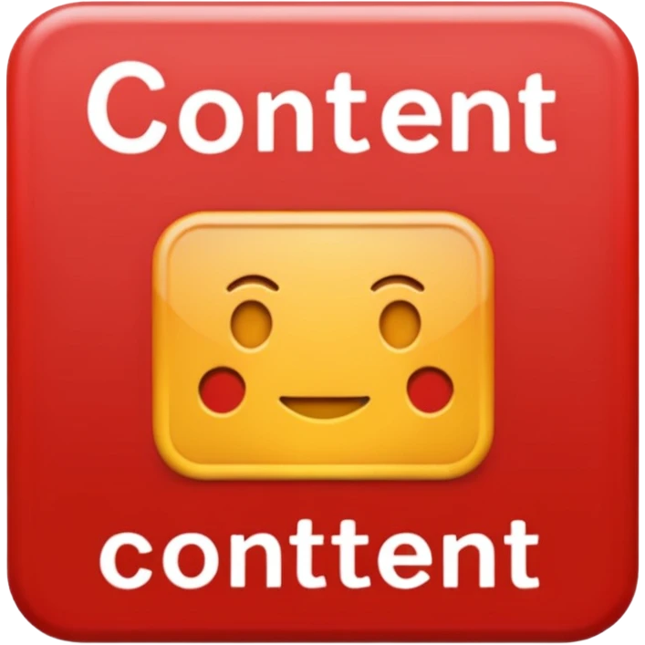 A label with the word CONTENT in red on it emoji