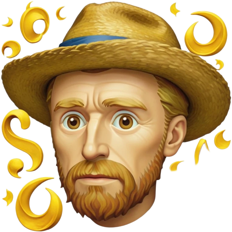 cinematic-realistic-vincent-van-gogh-pop-culture-emoji,-featuring-an-expressive-portrayal-inspired-by-the-legendary-painter-rendered-with-dynamic,-swirling-textures-and-artistic-lighting. emoji