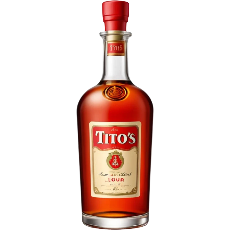Tito’s liquor bottle emoji