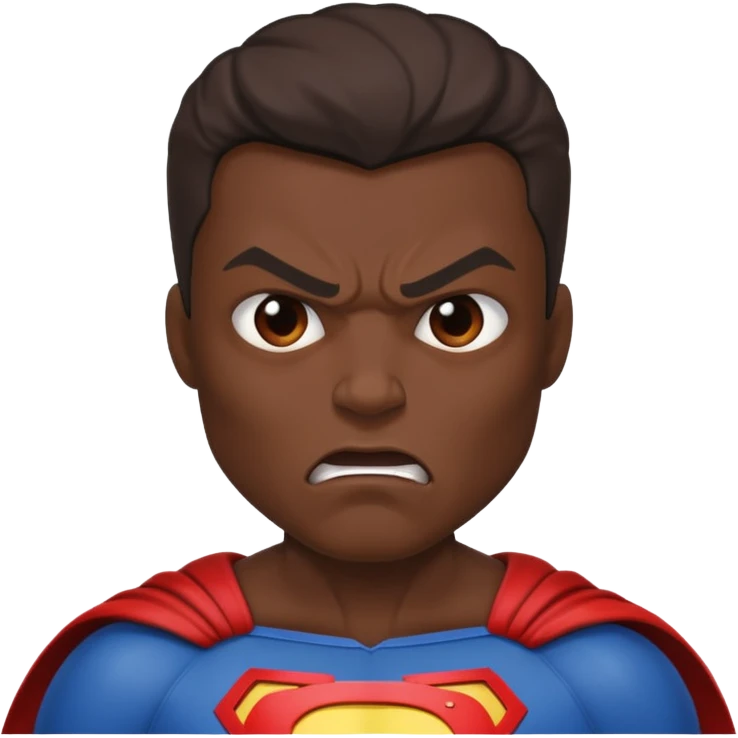 superhero showing Anger - strong feeling of displeasure or hostility emoji