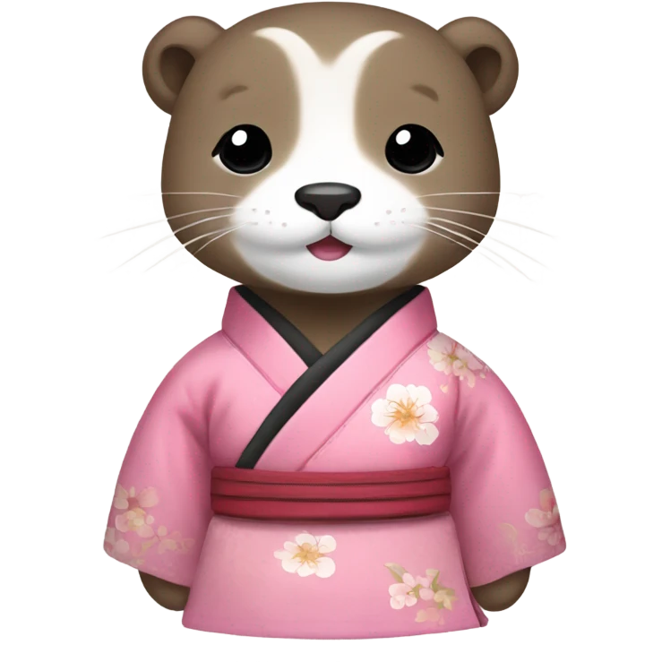 an otter wear hanbok emoji