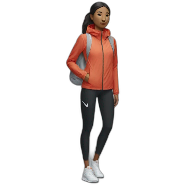Ensemble nike tech sur une personne emoji