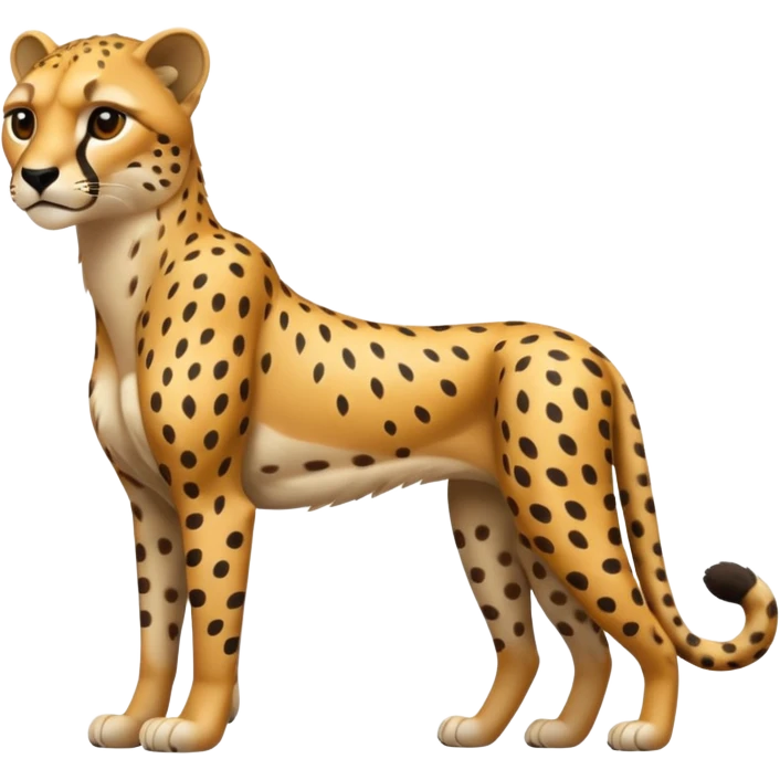High resolution of a full body cheetah emoji