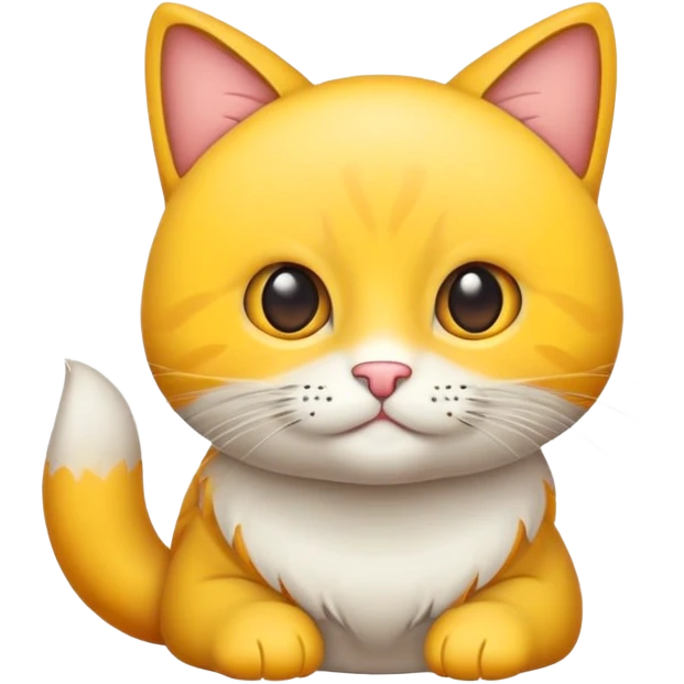 Милый кот в шляпе показывает привет emoji