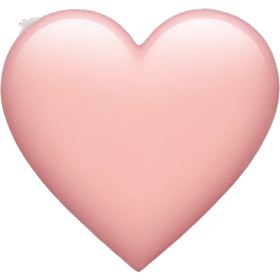 Blush pink heart emoji