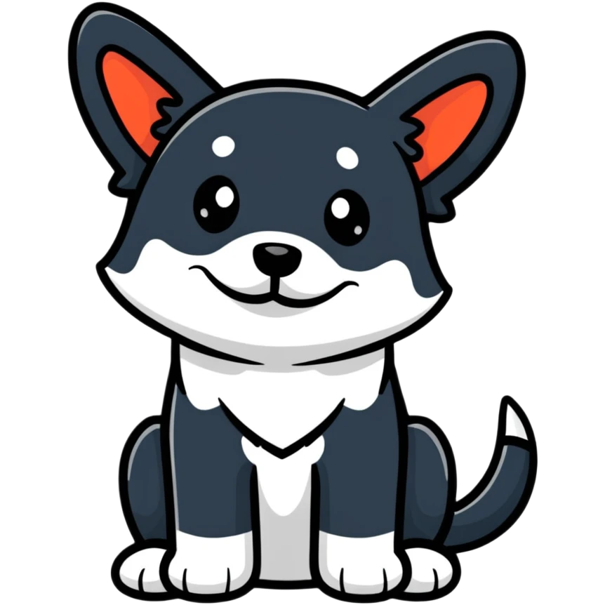playful dog emoji