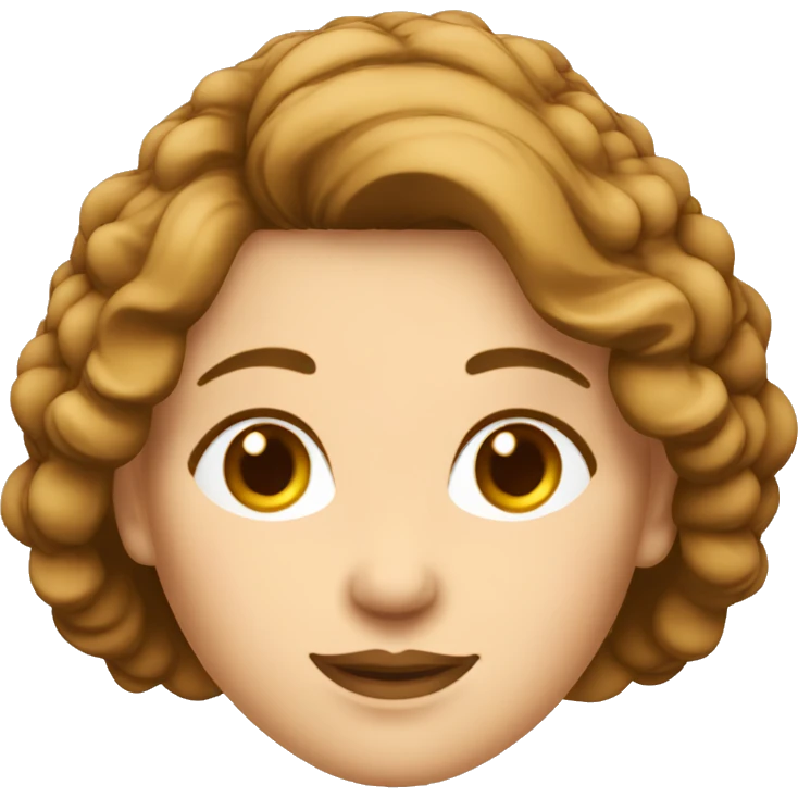 femme 50 ans cheveux brune clair carré visage blanc emoji