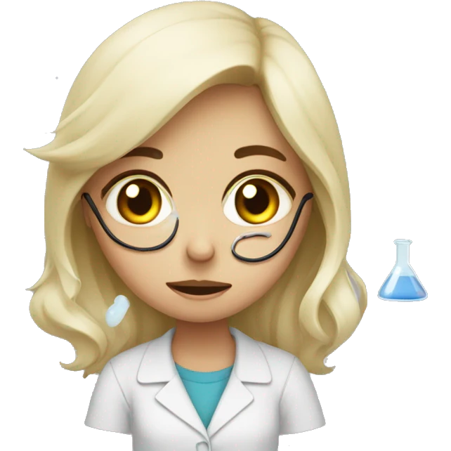 Girl doing chemistry and crying emoji