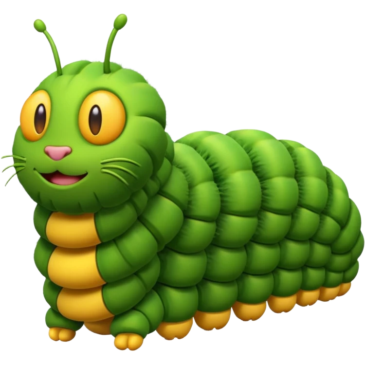 3d Caterpillar emoji