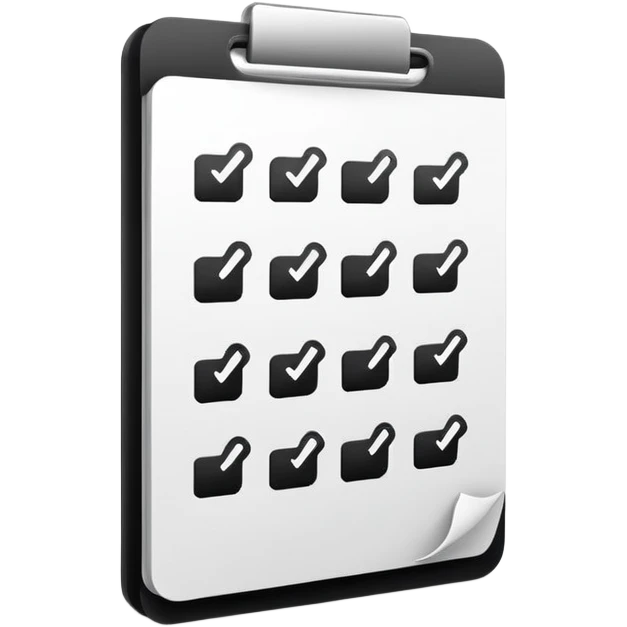 list with a flip or reverse symbol emoji