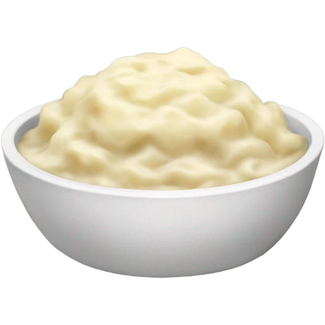 bowl of mashed potatoes with gravy emoji