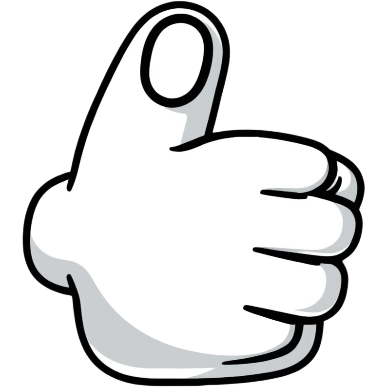 thumbs up like button social media emoji