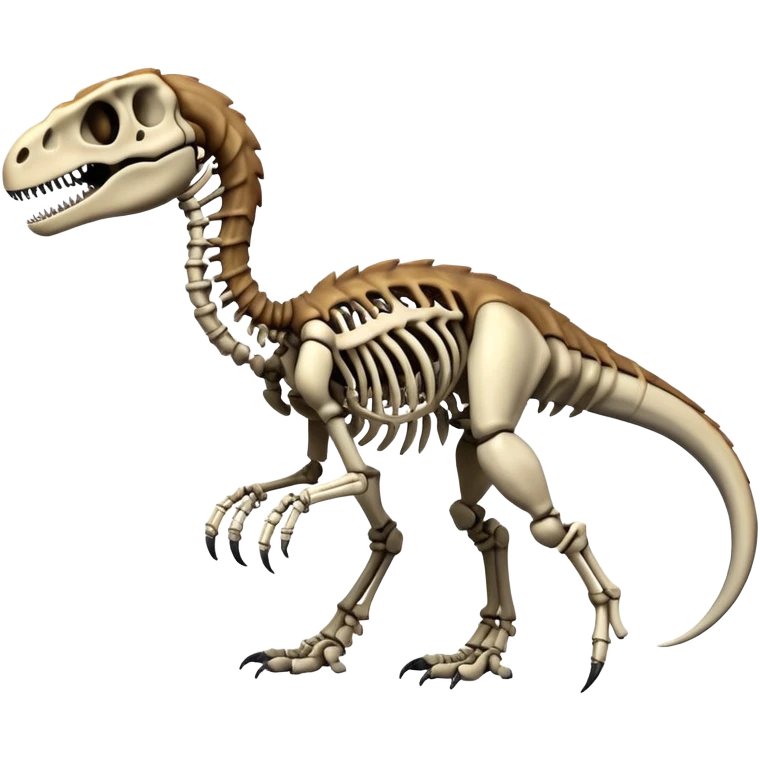 skeleton velociraptor emoji