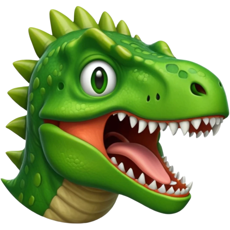 Dinosaur scream emoji