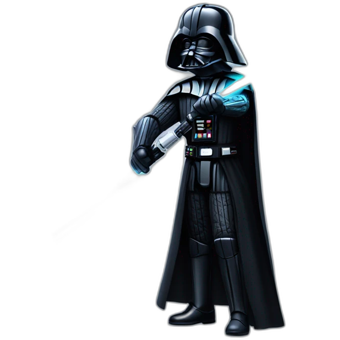 darth vader with light saber emoji