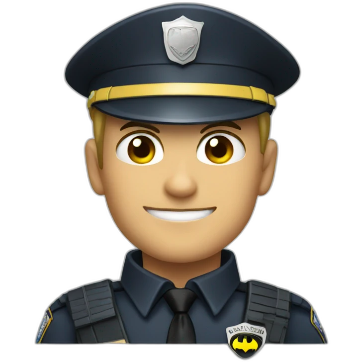 Batman is policeman emoji