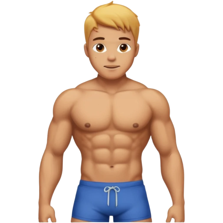 Male shirtless honey skin six pack sexy big dih lean full body emoji