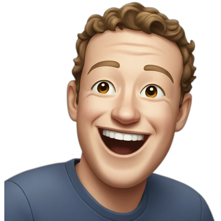 Mark Zuckerberg laughing emoji