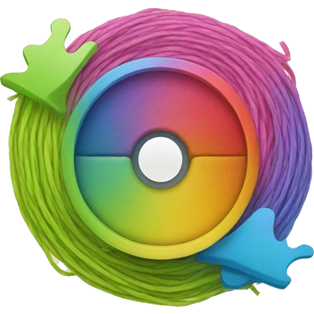 Instagram logo looking to threads logo, apple style emoji